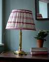 36cm Red & White Stripe Vintage Linen Lampshade