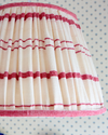 36cm Red & White Stripe Vintage Linen Lampshade