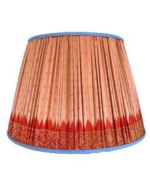  51cm Orange & Blue Vintage Sari Lampshade