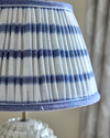 41cm Blue & White Vintage Linen Lampshade