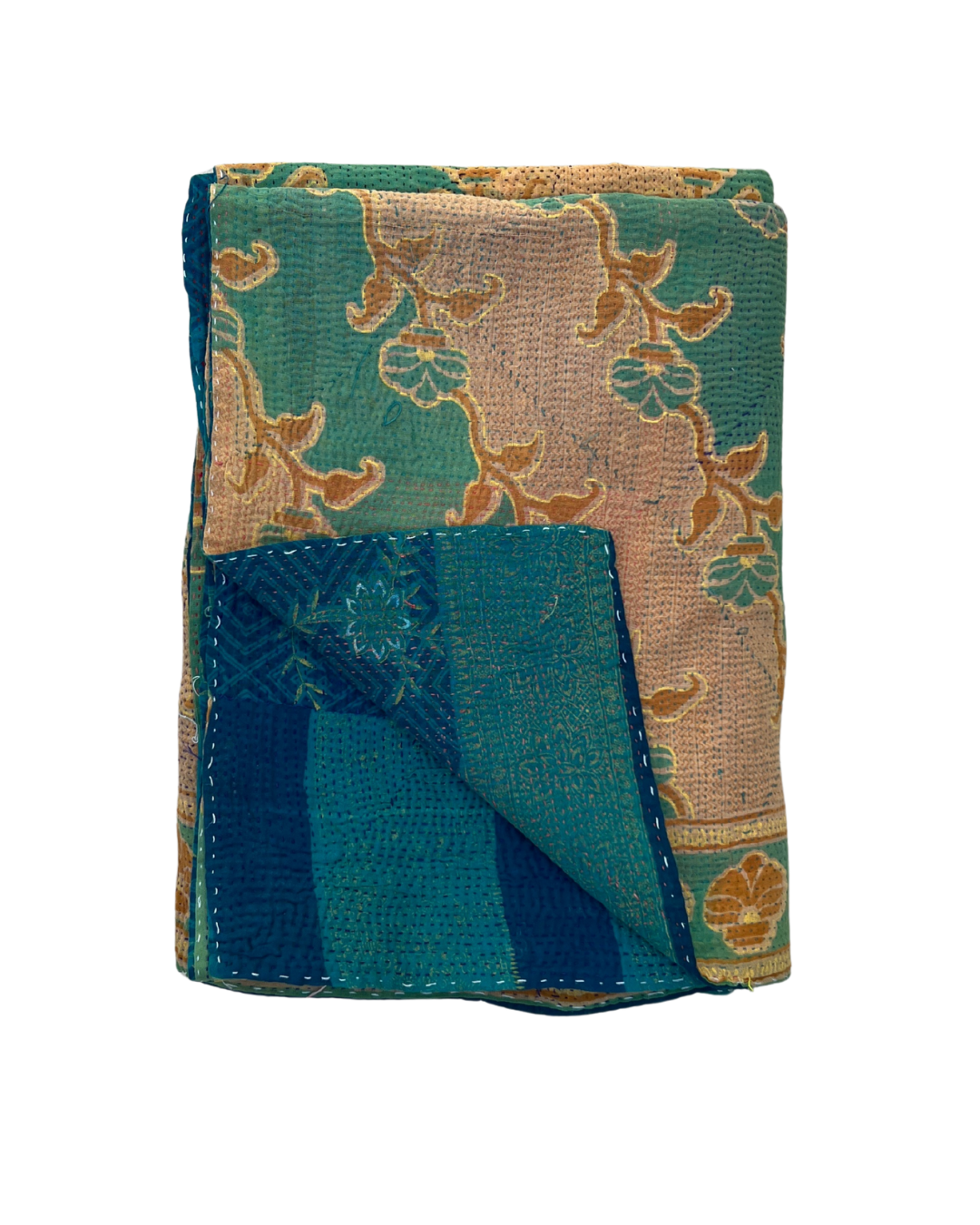 Lightweight Kantha Quilt No. 826