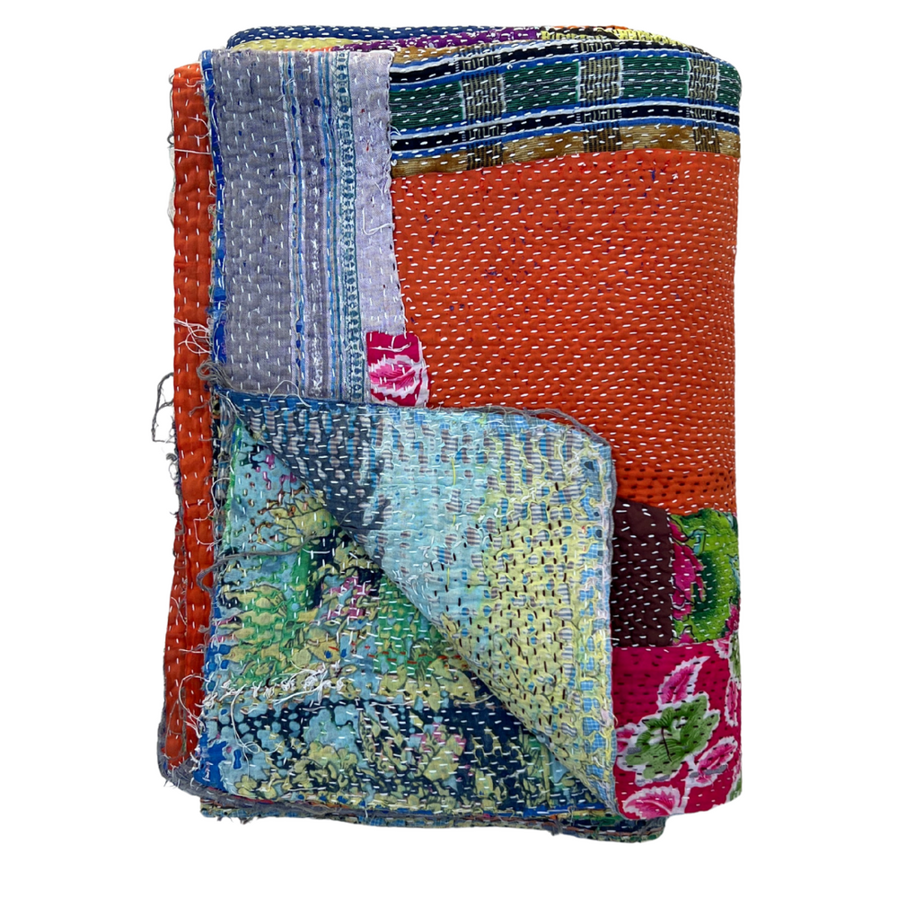 Patchwork Kantha Quilt No. 832