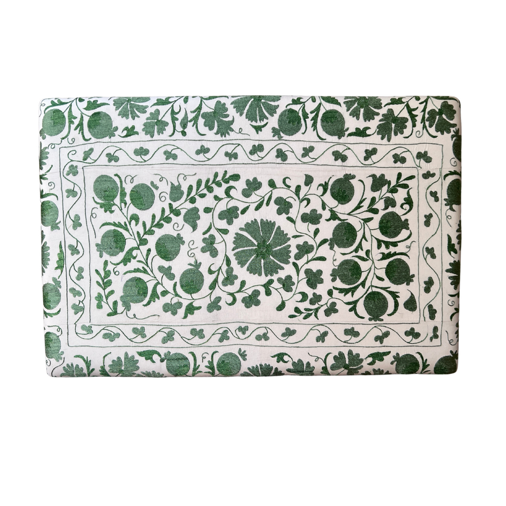 Green Suzani Double Headboard