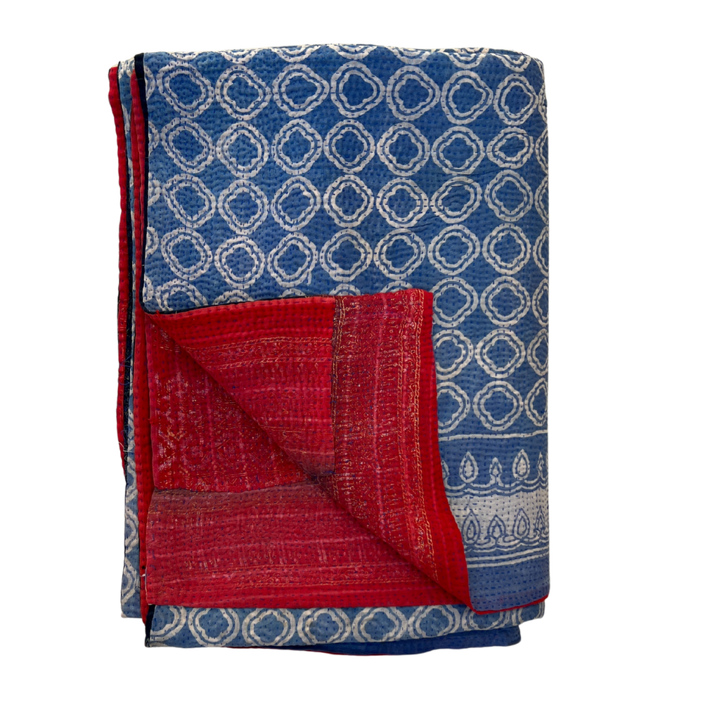 Lightweight Kantha Quilt No. 822