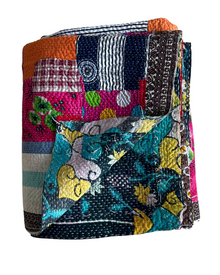  Patchwork Kantha Quilt No. 007