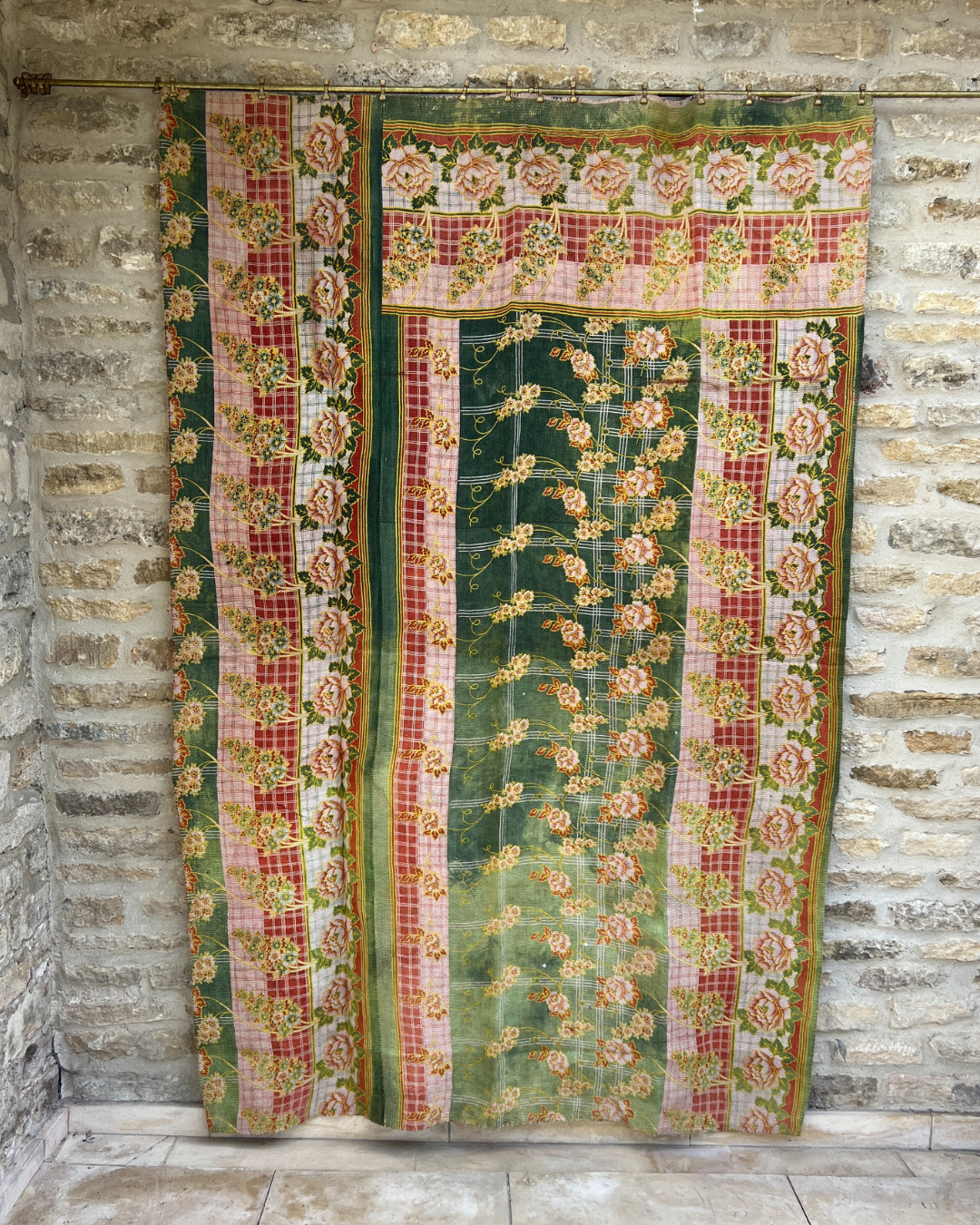 Lightweight Kantha Quilt No. 776