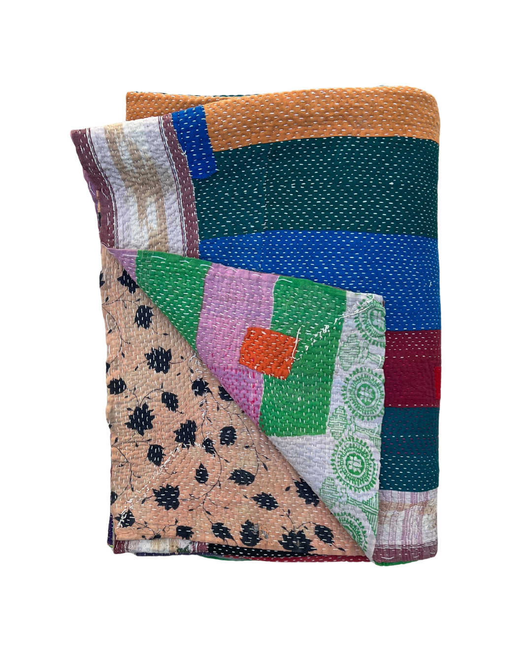 Patchwork Kantha Quilt No. 834