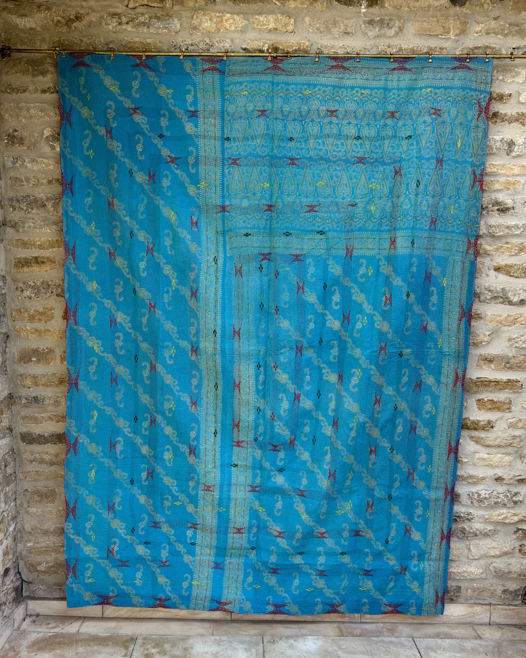 Lightweight Kantha Quilt No. 779