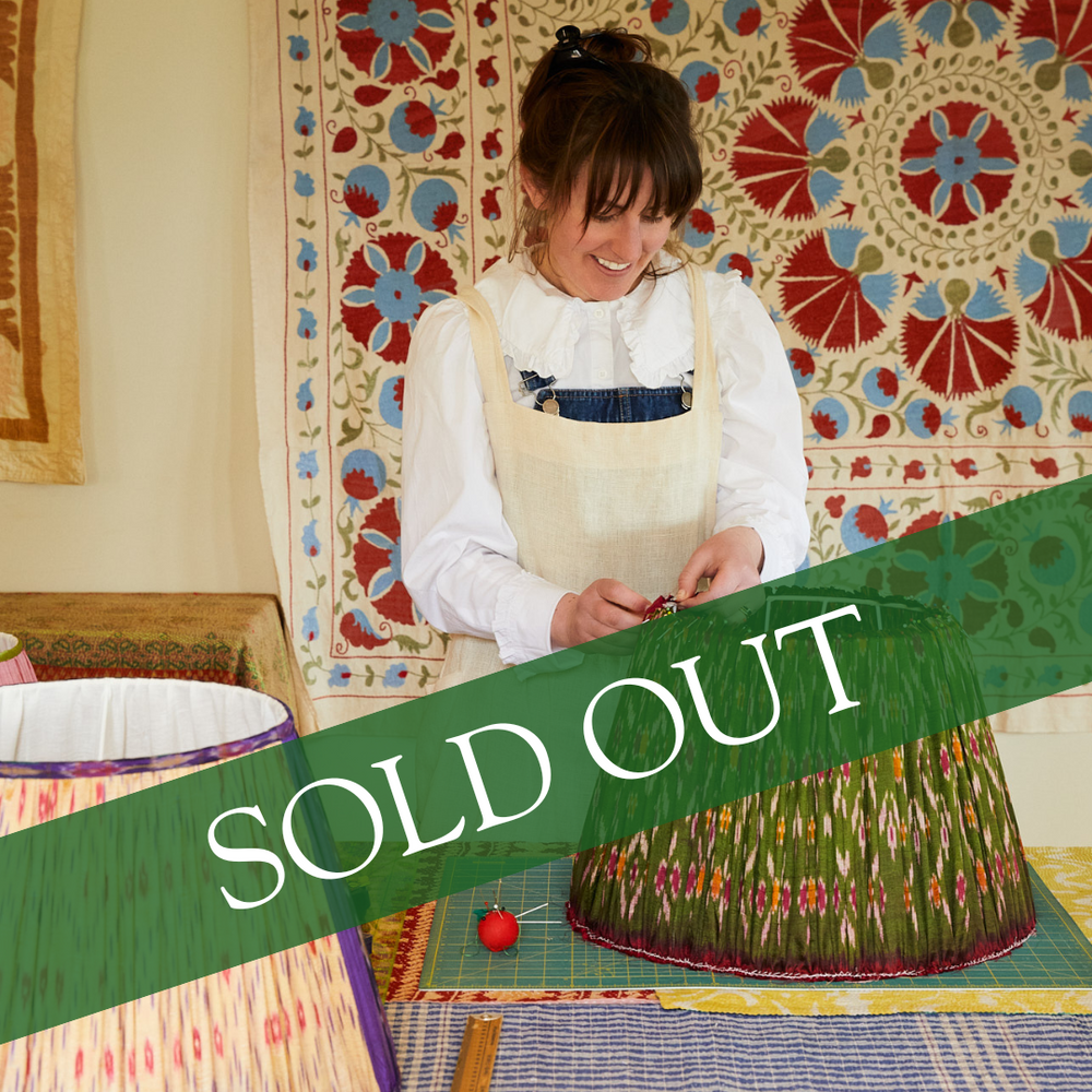 Silk Sari Gathered Lampshade Workshop