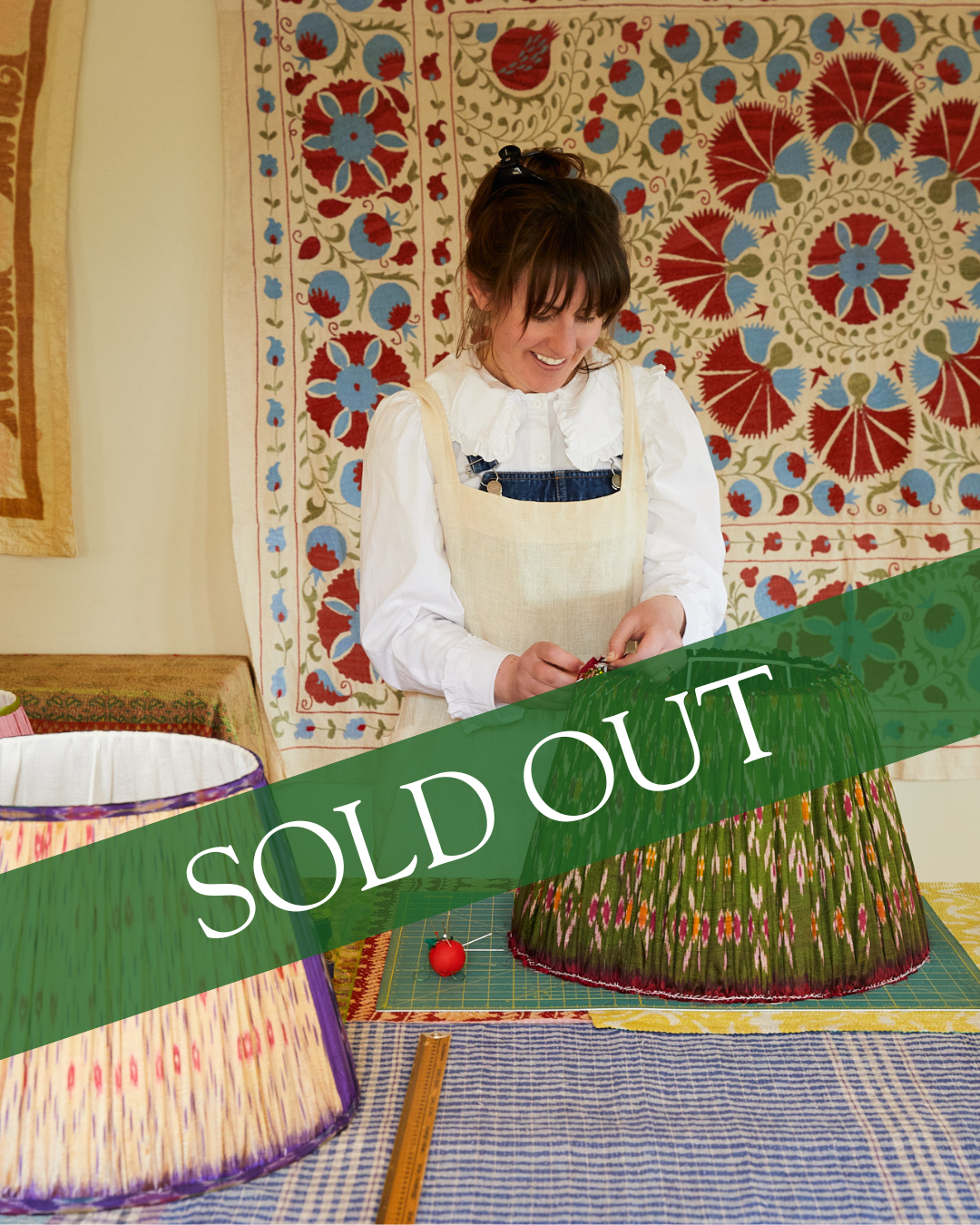 Silk Sari Gathered Lampshade Workshop