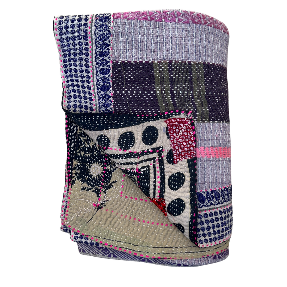 Patchwork Kantha Quilt No. 835