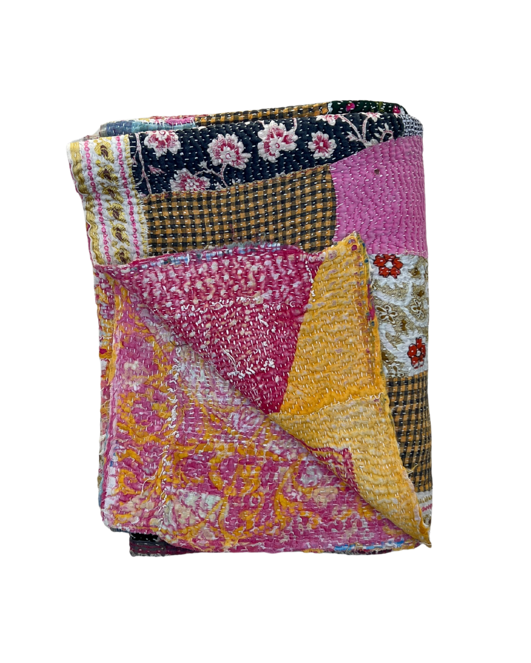 Patchwork Kantha Quilt No. 836