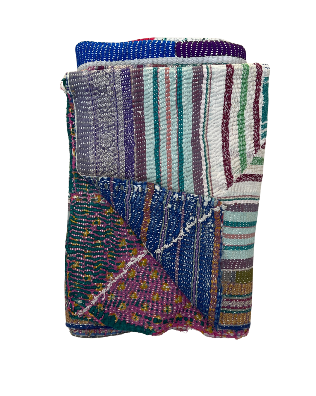 Patchwork Kantha Quilt No. 837