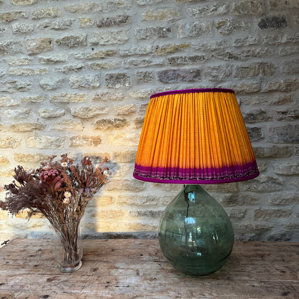 
                      
                        36cm Yellow & Pink Vintage Sari Lampshade
                      
                    