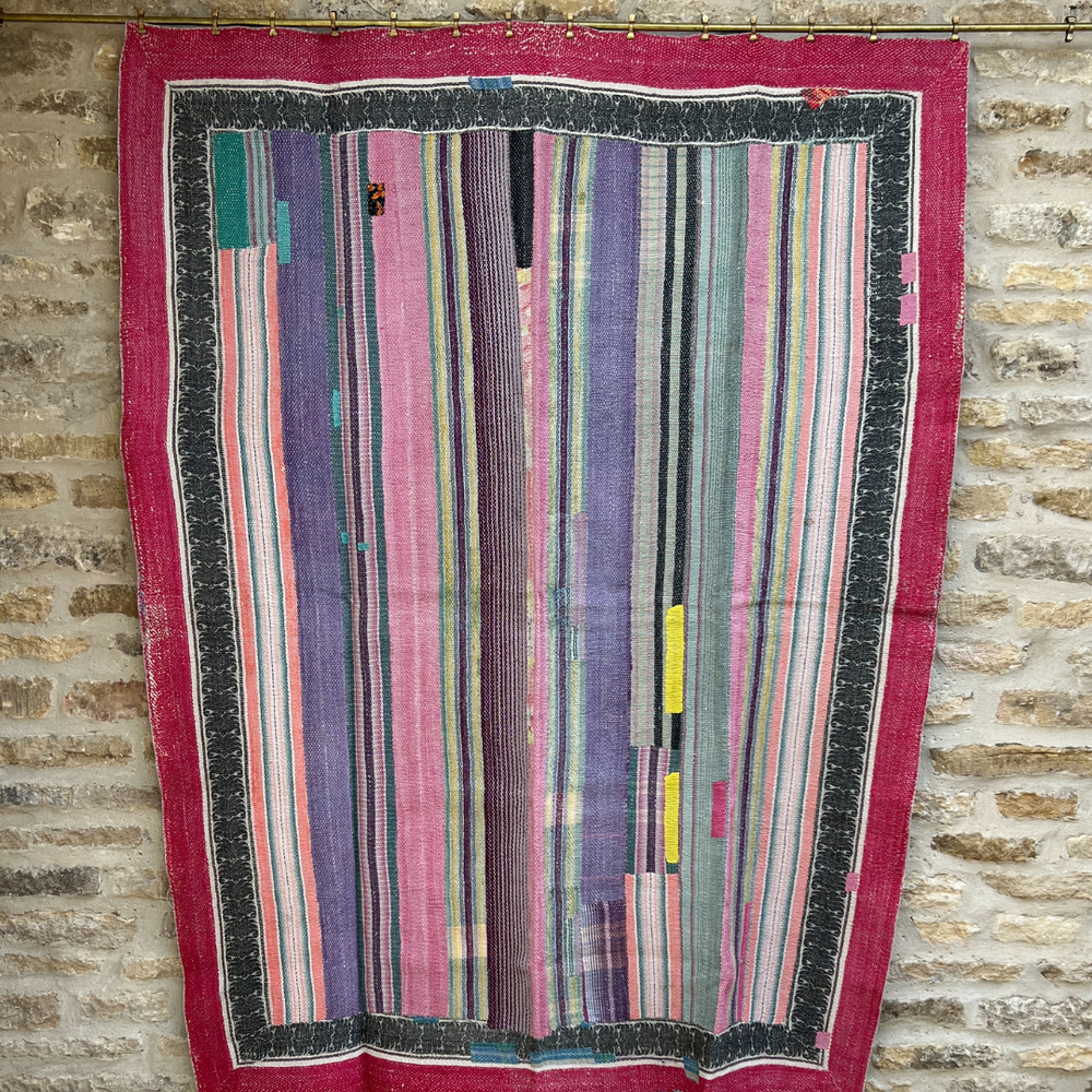 Patchwork Kantha Quilt No. 839