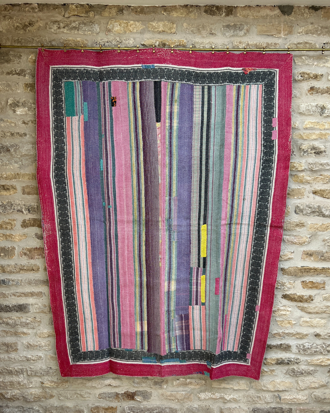 Patchwork Kantha Quilt No. 839
