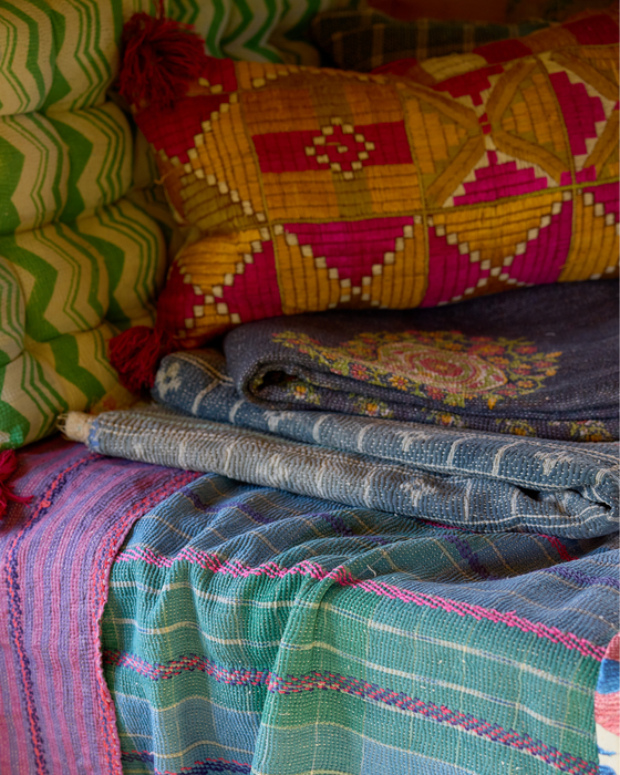 Phulkhari Cushions with Tassels