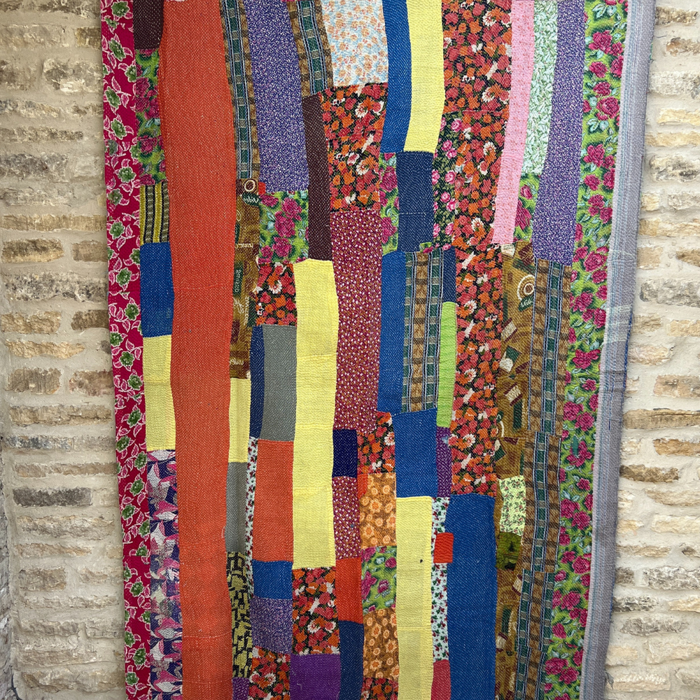 Patchwork Kantha Quilt No. 832