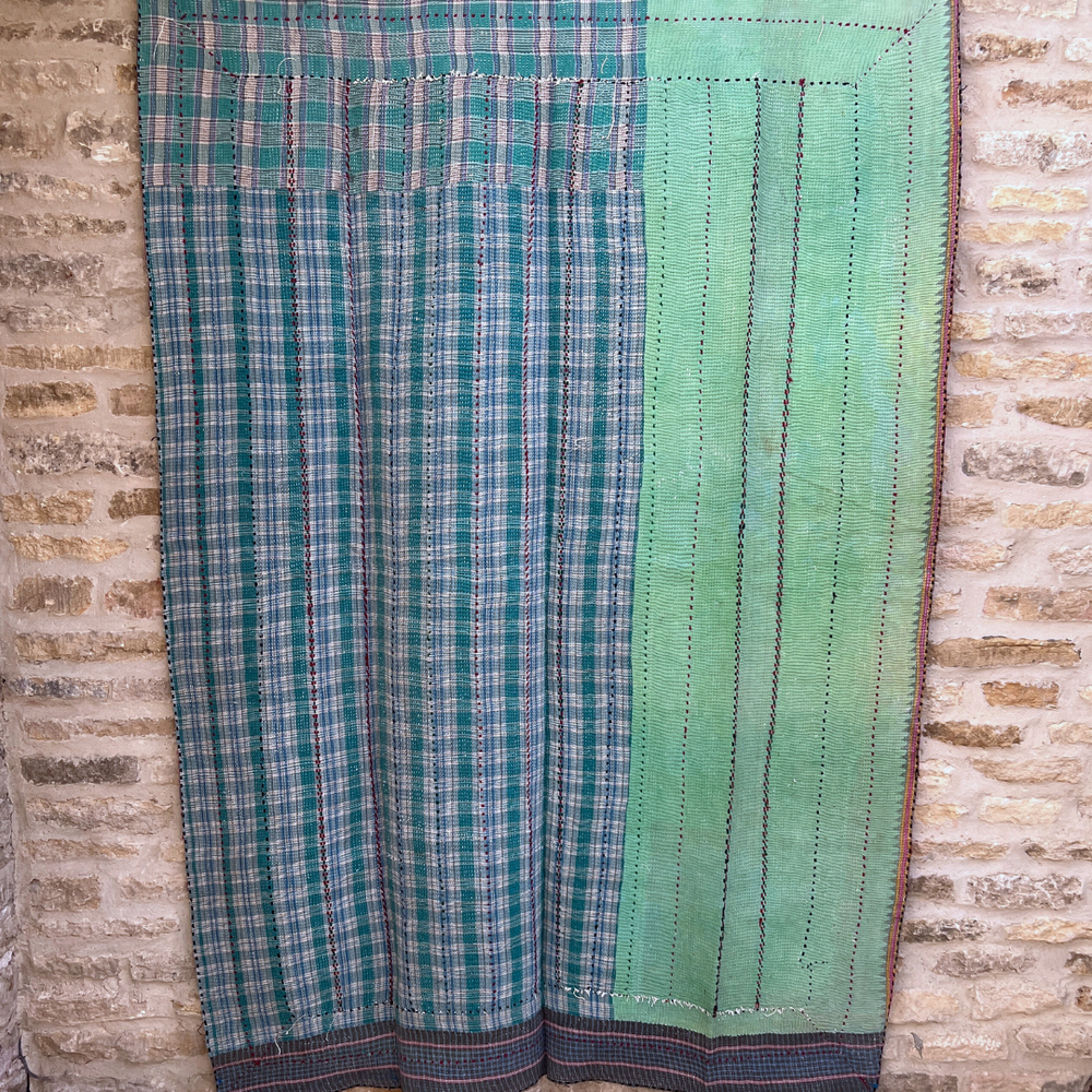 Patchwork Kantha Quilt No. 833