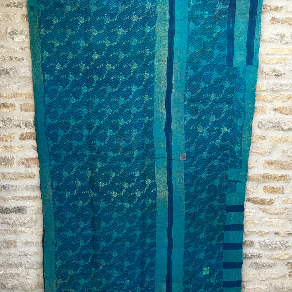 Lightweight Kantha Quilt No. 826