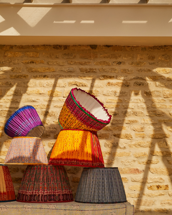 Create a Vintage Silk Sari Lampshade