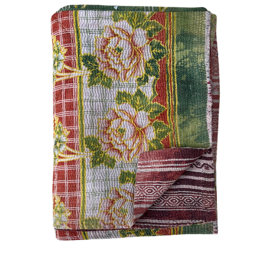 Lightweight Kantha Quilt No. 776