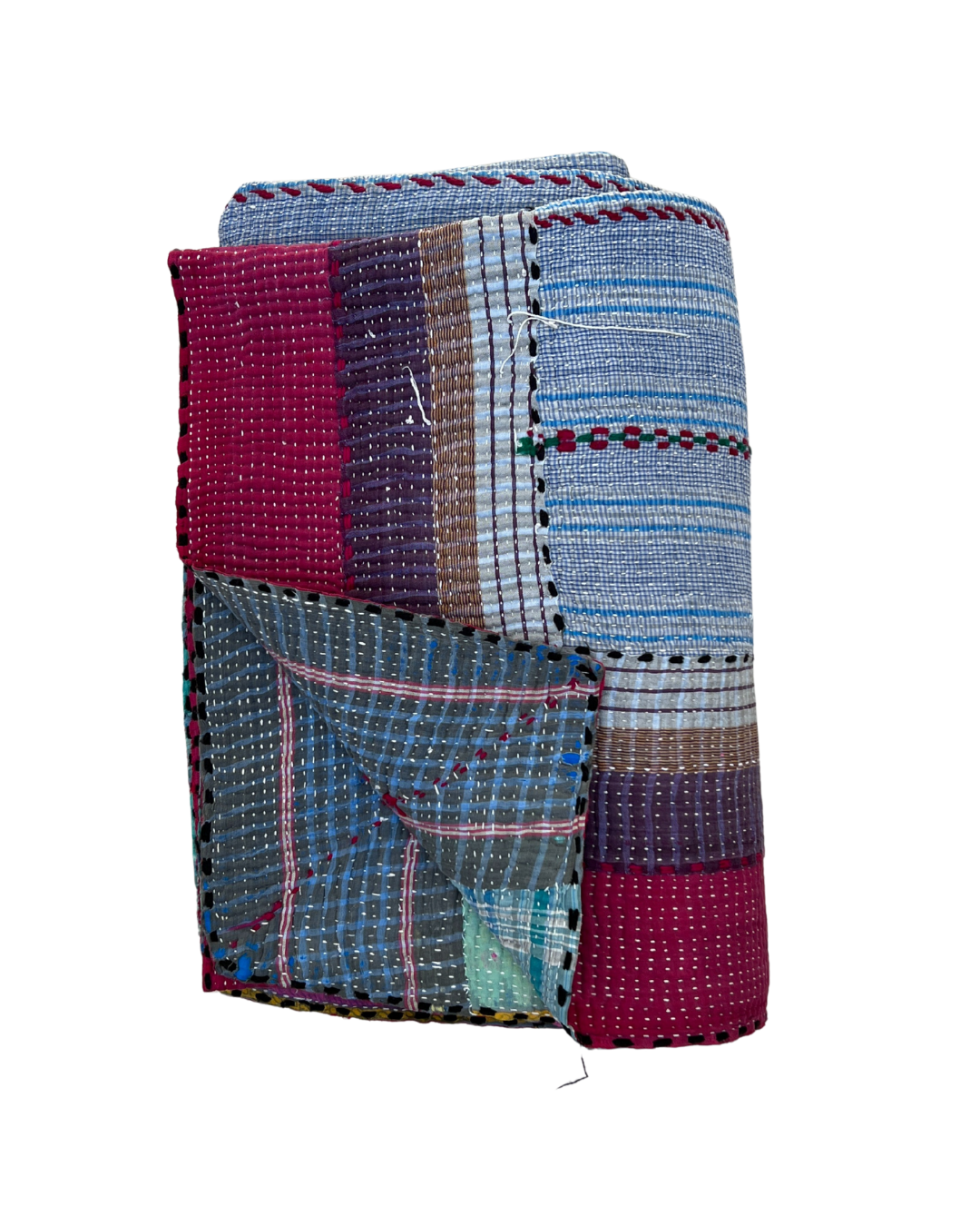 Patchwork Kantha Quilt No. 833