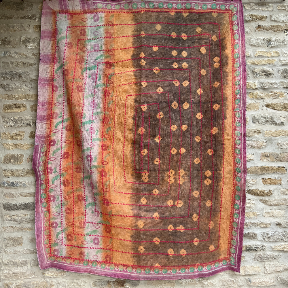 
                      
                        Midweight Kantha Quilt No. 744
                      
                    