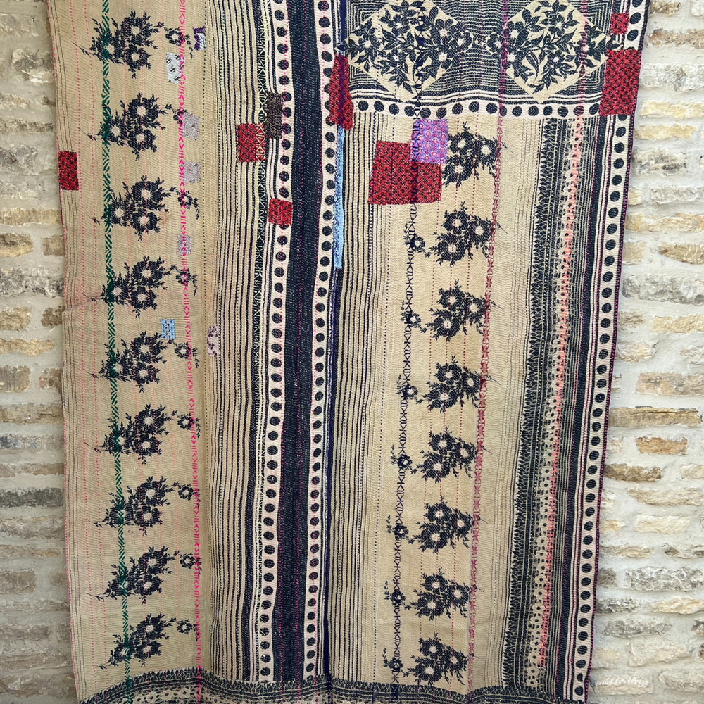 Patchwork Kantha Quilt No. 835