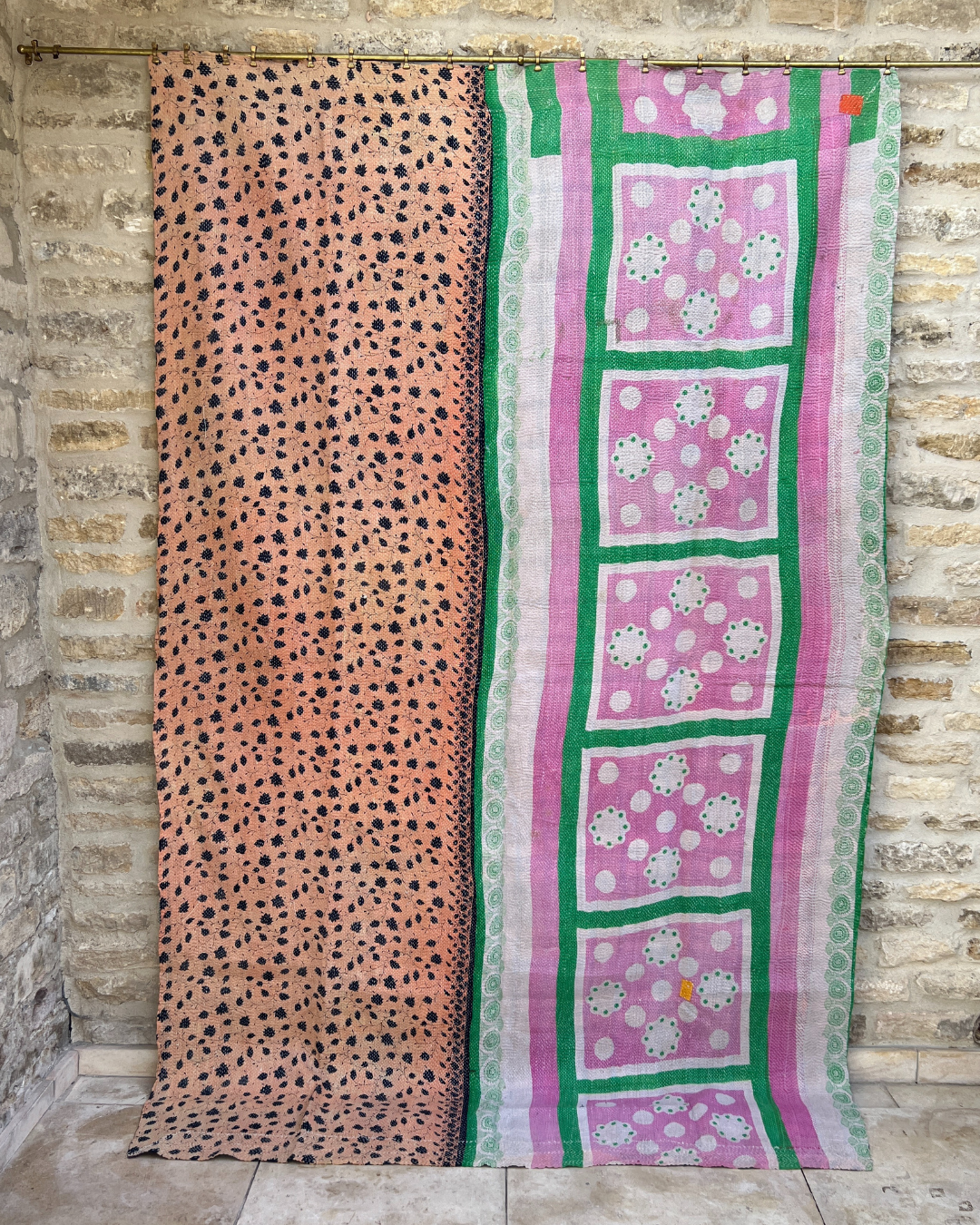 Patchwork Kantha Quilt No. 834