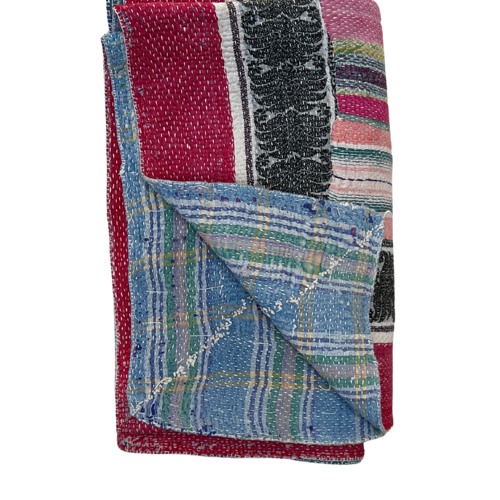 Patchwork Kantha Quilt No. 839