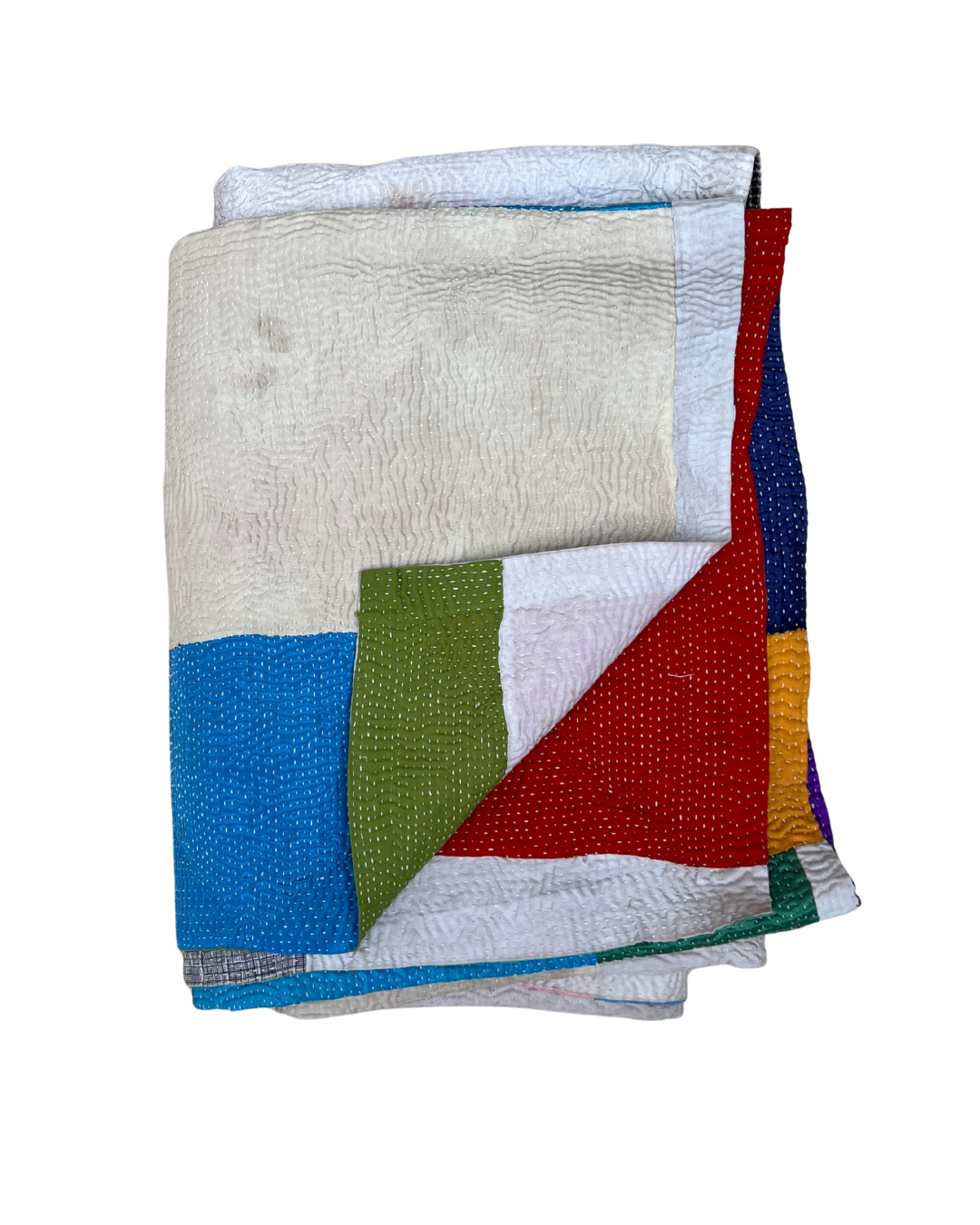 Patchwork Kantha Quilt No. 848
