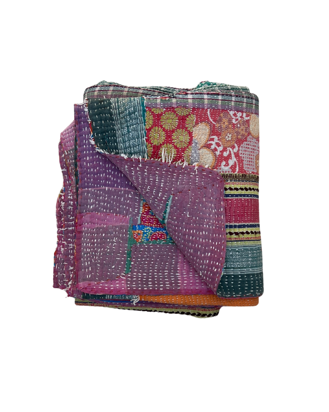 Patchwork Kantha Quilt No. 838