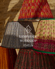  Silk Sari Gathered Lampshade Workshop 17.07.24