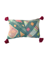 Kantha Cushion with Tassels