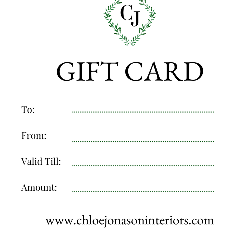 Chloe Jonason Interiors Gift Card